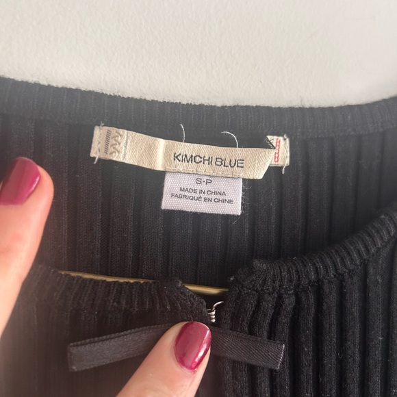 Little Bow Ribbed Cardigan - Picture 5 of 6